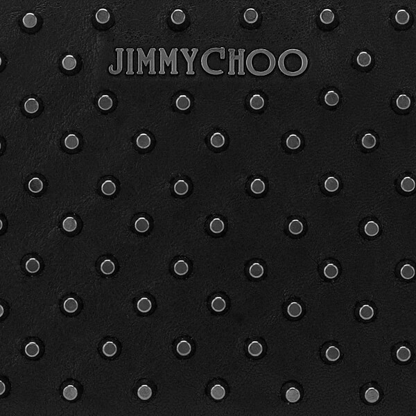 Jimmy Choo ジミーチュウコピー CARNABY 財布 レザー スタッズ black